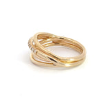 Aagaard - COUTURE ring rød bånd m/10x0,01ct w/si - Model: 9105136-50