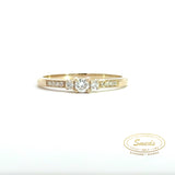 Amore - 14 kt. Guld diamant ring med 0,19ct TW/SI - Model: 40-22542