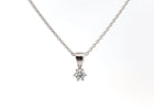 14kt. Hvidguld vedhæng- m. 0,13ct tw/si brillant - 20-22147