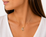 14 kt. Guld vedhæng - med 0,10ct tw/si brillant - Model: 20-22170