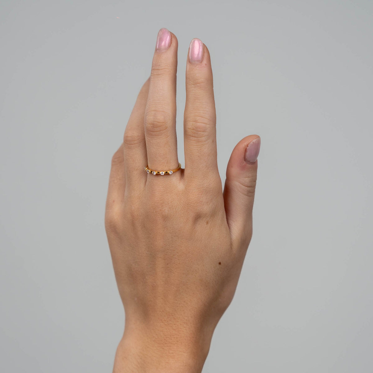 Christina Simple Life Style ring i forgyldt sølv – model 800-1.17.B – billede 3