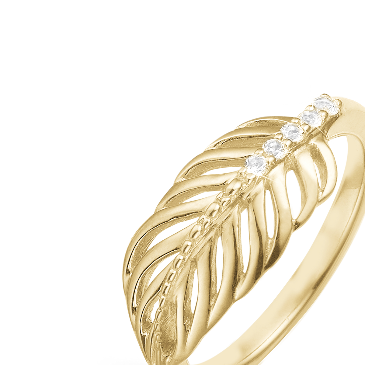 Christina Feather ring i forgyldt sølv – model 800-2.15.B – billede 5