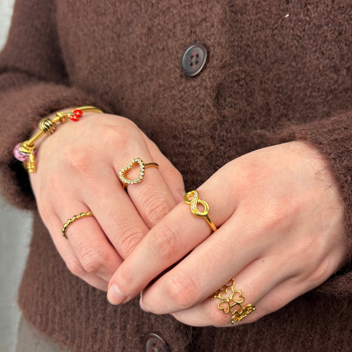 Christina Eternity ring i forgyldt sølv – model 800-2.20.B – billede 5