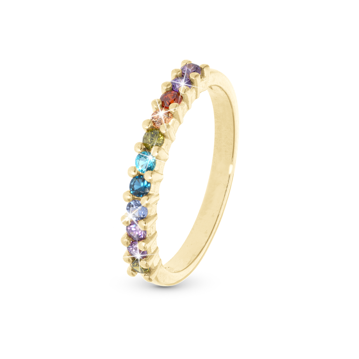 Christina Rainbow ring i forgyldt sølv – model SC-800-2.28.B