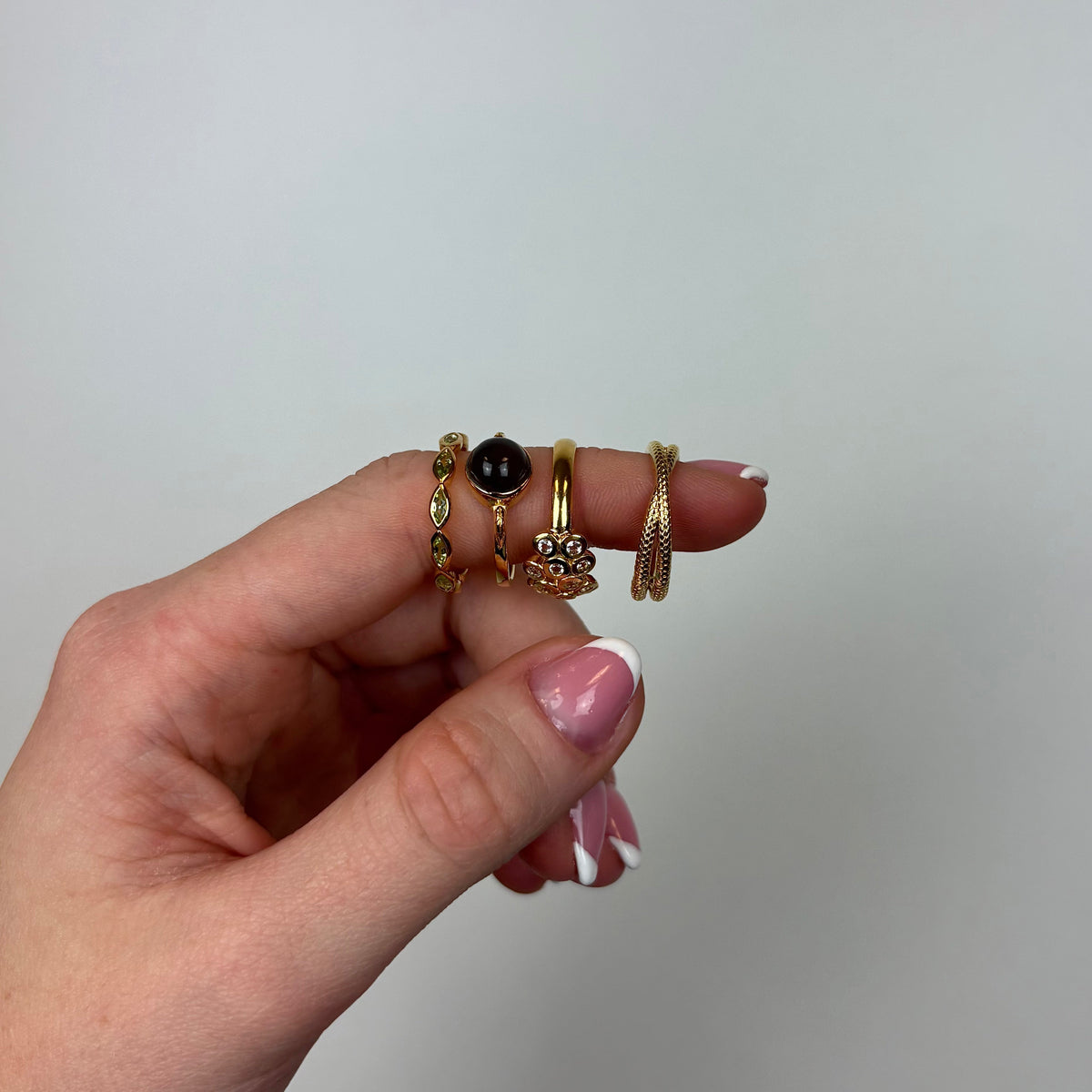 Christina Colourful Champagne ring i forgyldt sølv – model 800-4.10.B – billede 6