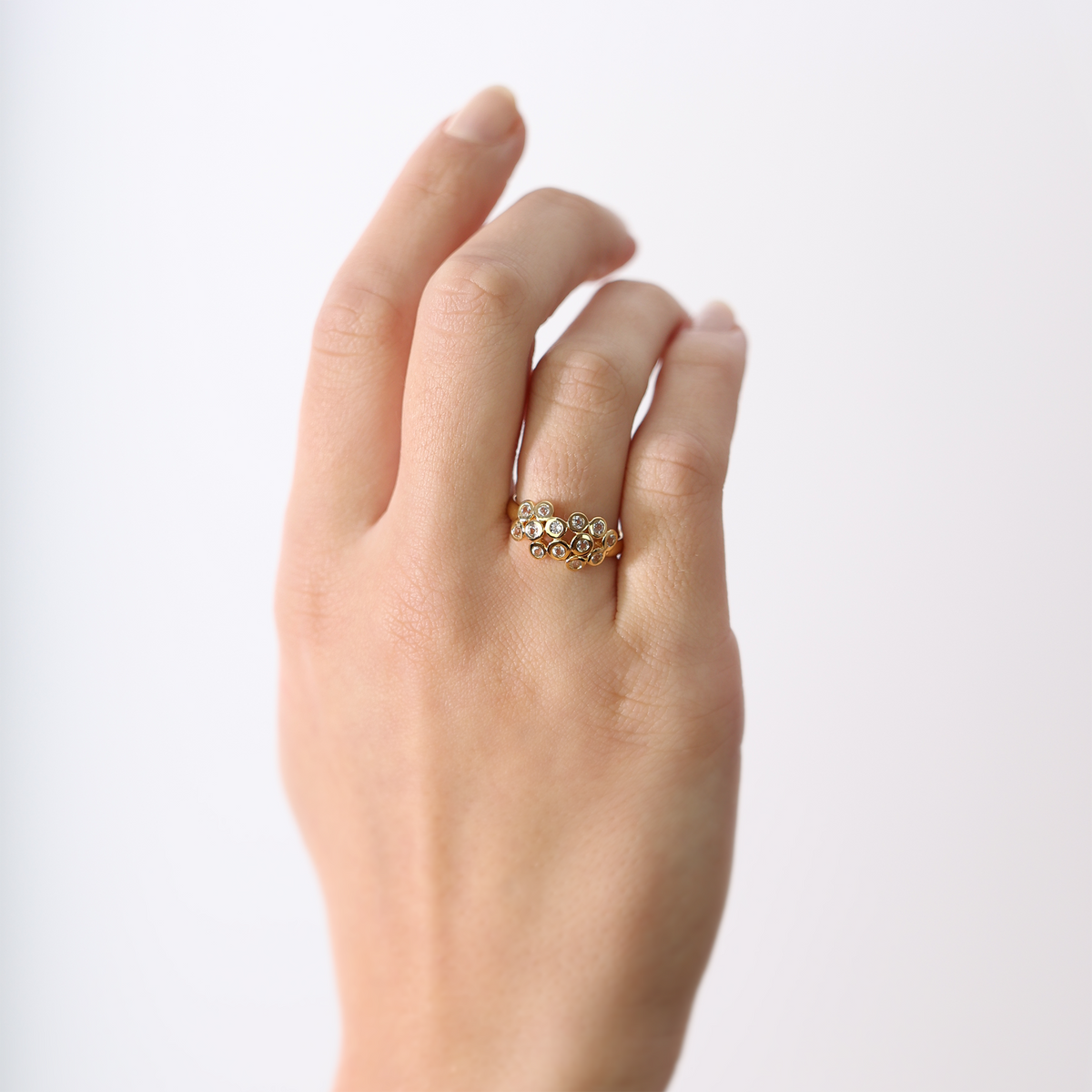 Christina Champagne Love ring i forgyldt sølv – model 800-3.13.B – billede 4