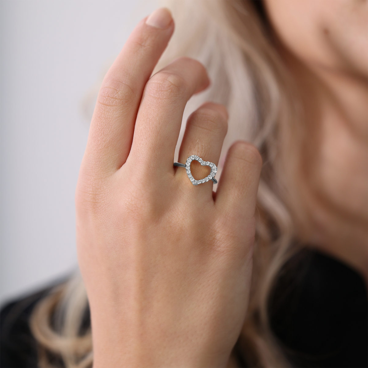 Christina Sparkly Heart ring i sølv – model 800-3.21.A – billede 3