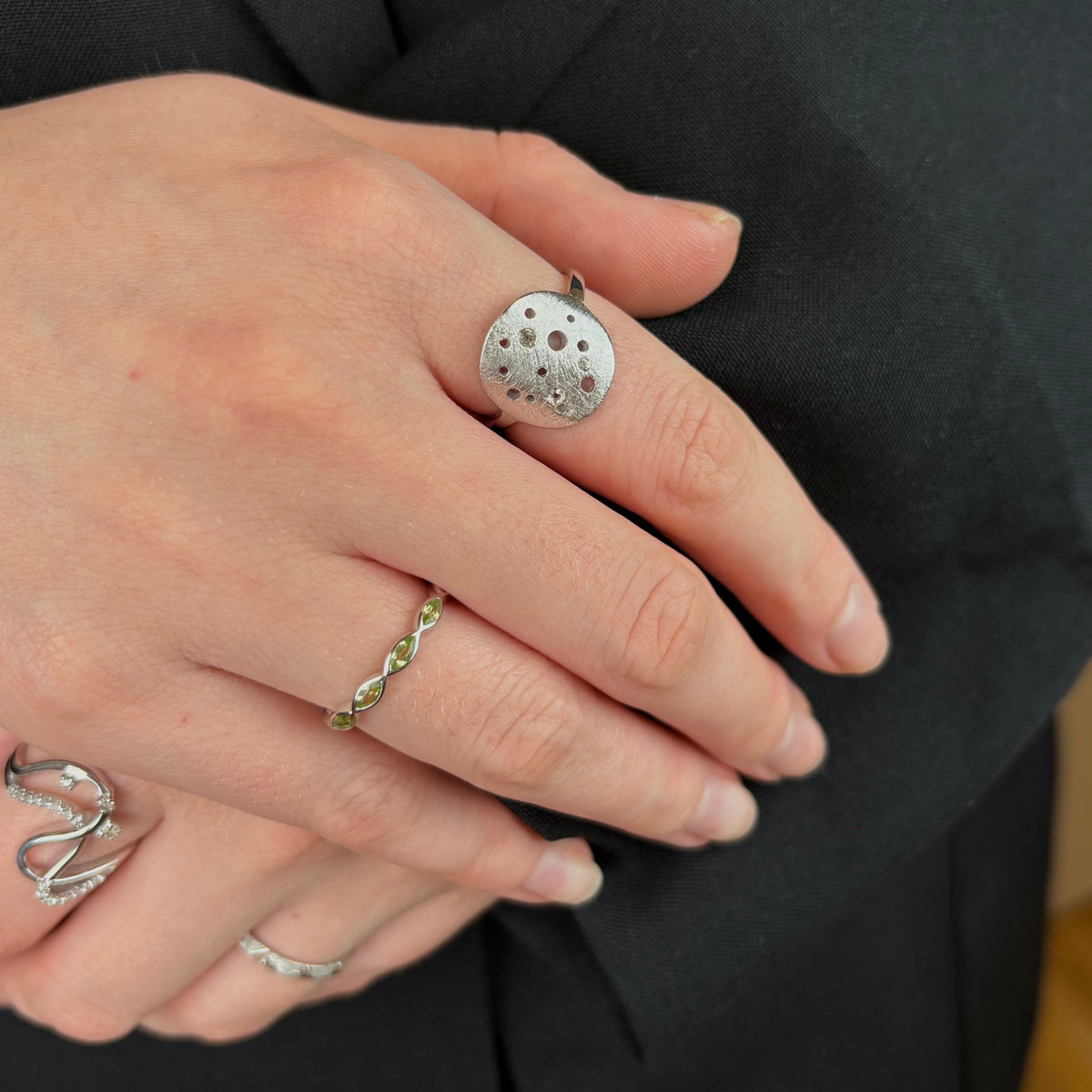 Christina The Moon ring i sølv – model 800-3.22.A – billede 2