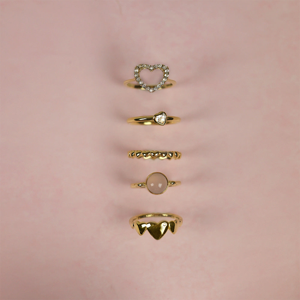 Christina Pink Chalcedony ring i forgyldt sølv – model 800-3.25.B – billede 9