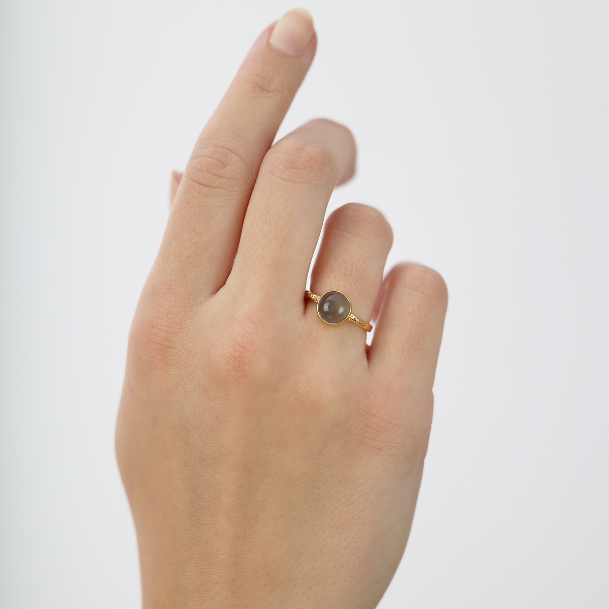 Christina Moonstone ring i forgyldt sølv – model 800-3.27.B – billede 4