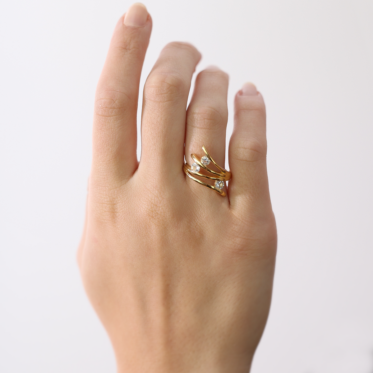Christina Balance Love ring i forgyldt sølv – model 800-4.1.B – billede 3