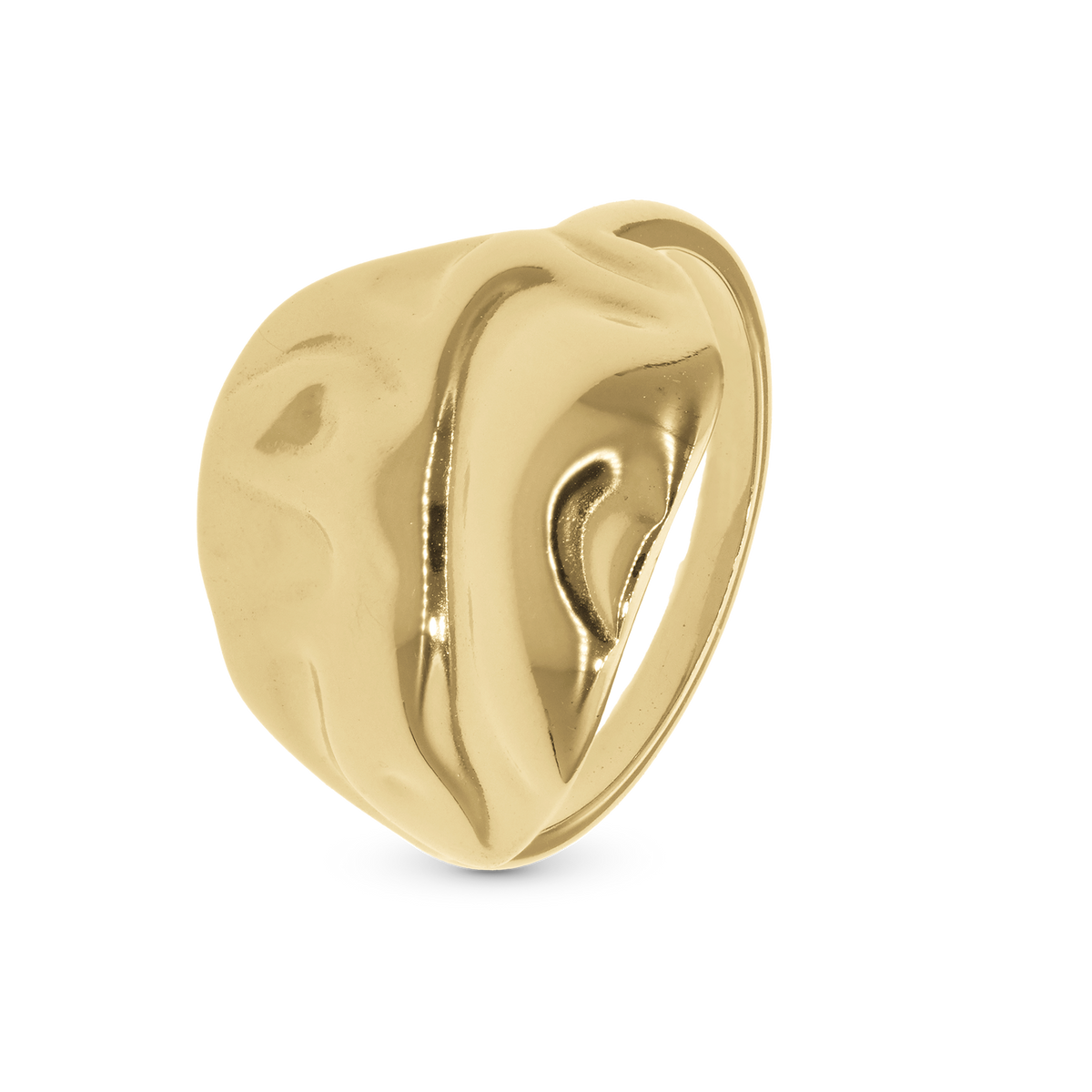 Christina Wavy ring i forgyldt sølv – model 800-4.15.B