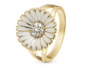 Christina Jewelry - Marguerite CZ, ring forgyldt sølv med zirkoner, Ø15mm - Model: 800-6.2.B