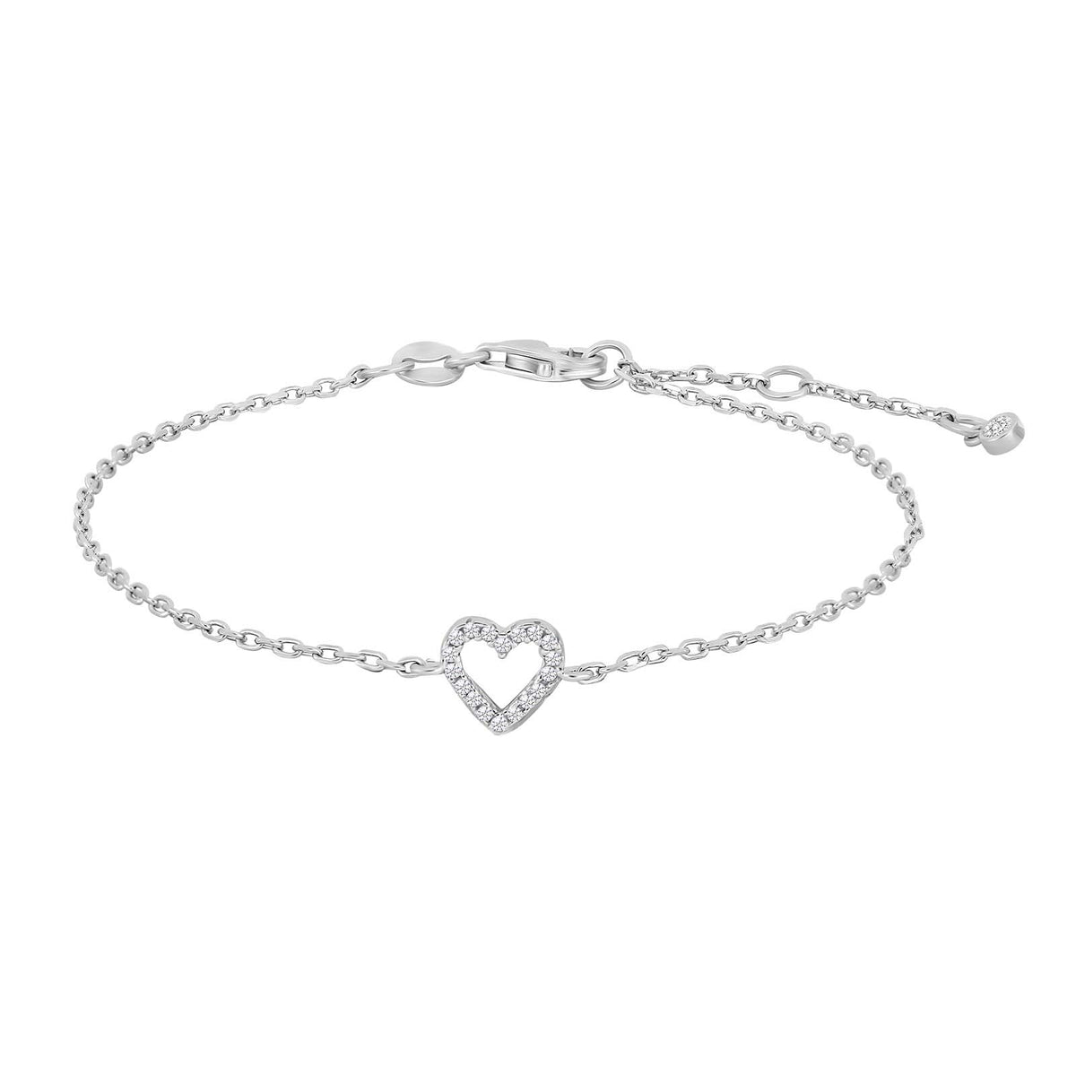 Joanli Nor Sølv armbånd AIDANOR 7mm 17+3cm – rhodineret