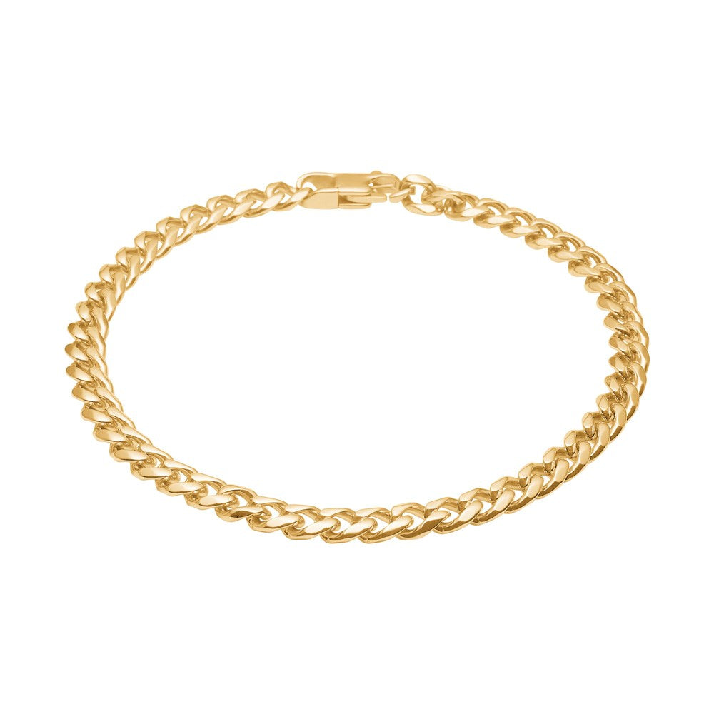 Son of noa - Herrearmbånd i forgyldt stål (IP gold), 21 cm