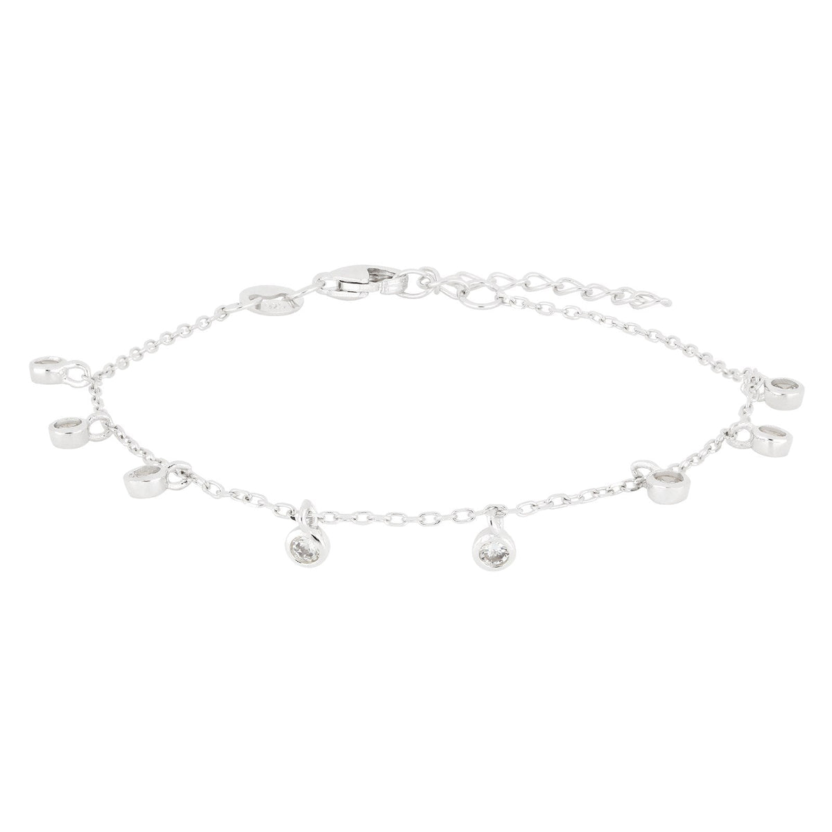 Joanli Nor Sølv armbånd GIANOR 3mm 17+3cm – rhodineret