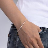Joanli Nor - ELNANOR forgyldt armbånd med klare sten - Model: 852 000-3