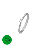 Mary ring 8 kt hvidguld med 0,03 ct labgrown diamant W/VS - Model: 88647703