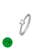 Mary ring 8 kt hvidguld med 0,20 ct labgrown diamant W/VS - Model: 88647720