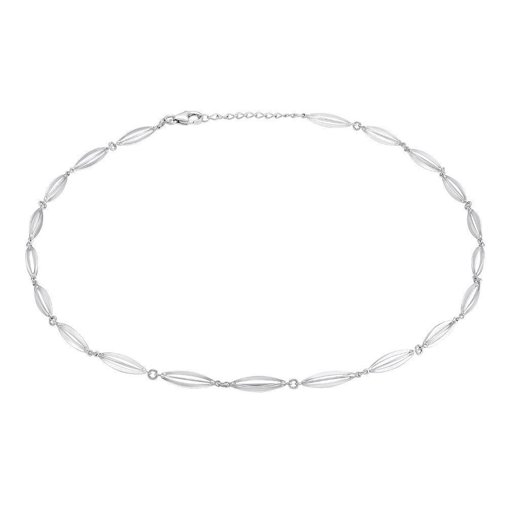 Siersbøl Rhod. sølvcollier BUR