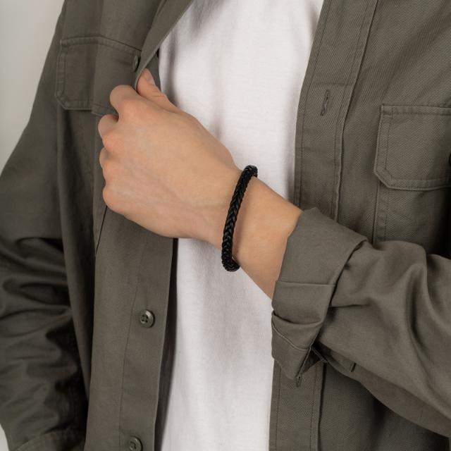 SON of NOA SON bracelet black calf leather 21cm