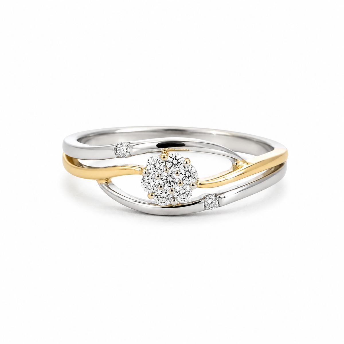 Amore - 14 kt. Diamant guld ring med 0,12ct w/si - Model: 40-22647