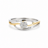 Amore - 14 kt. Diamant guld ring med 0,12ct w/si - Model: 40-22647
