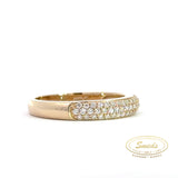 14KT. Diamantring rødguld 0,30ct - Model: 40-22567