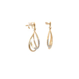 Siersbol - 14kt. Guld ørehænger m. dia. 0.08ct W/SI - Model: 355 203BR5