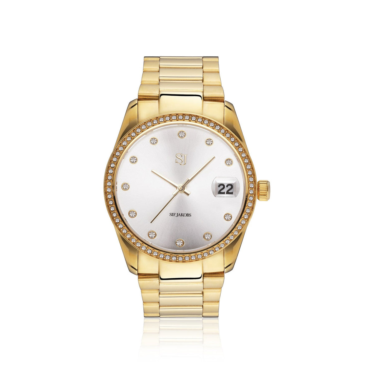 Sif Jakobs Ur Electra stainless steel gold i forgyldt sølv