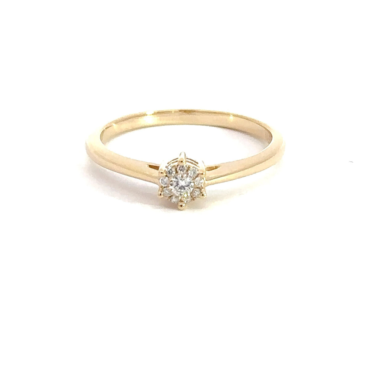 L&G - 14kt. Diamant ring med 0,08ct w/si - Modelnr.: 600020