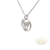 Sølv vedhæng, tro, håb, kærlighed med syntetiske zirkoner - Model: 20-12745