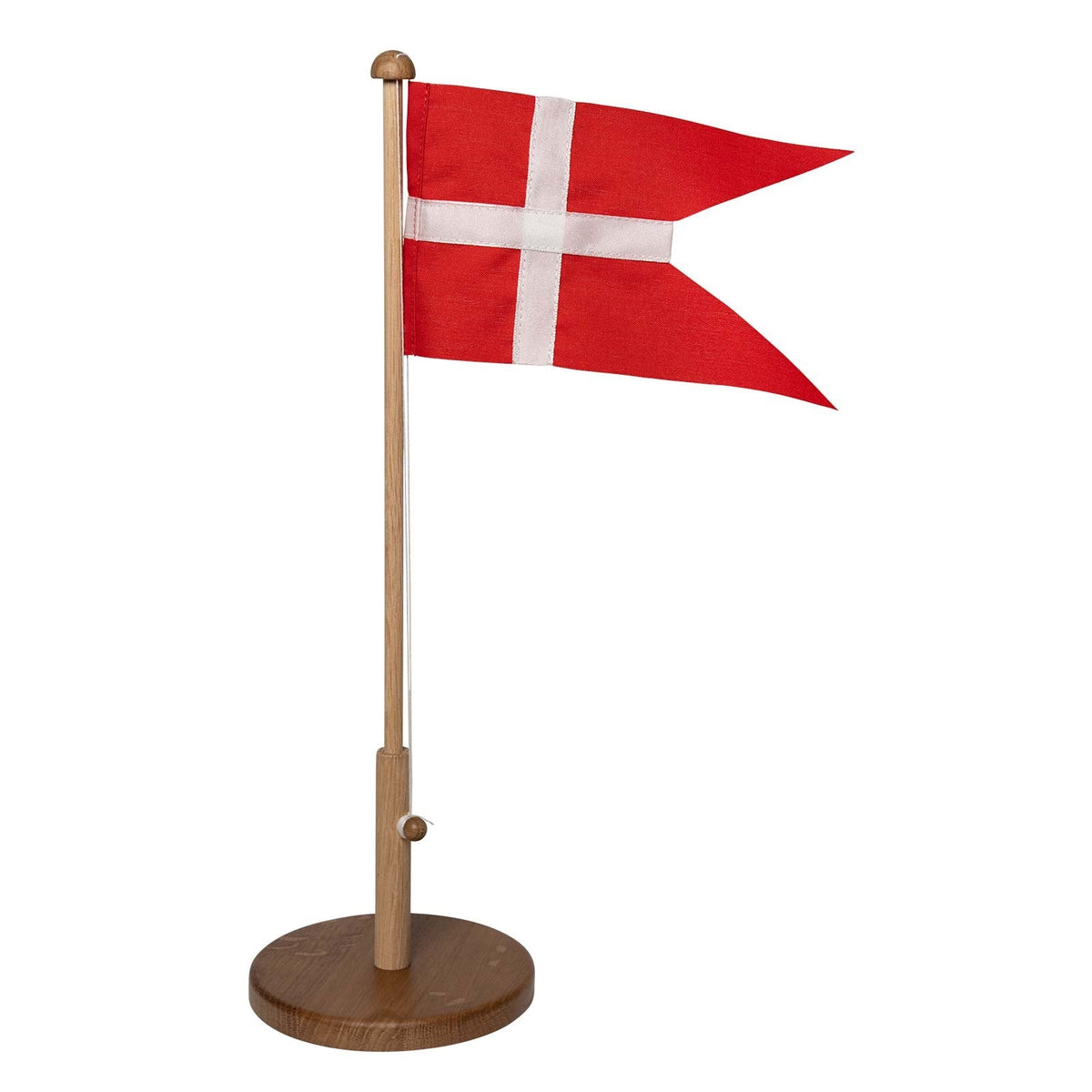 Zilverstad Træ, flagstang 39cm, Egetræ