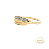 Siersbol - 14kt. guld ring m. dia. 0.05ct W/SI - Model: 110 001BR5