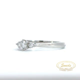 14kt Ring med diamant 0,282ct W/SI - Model: 40-22586