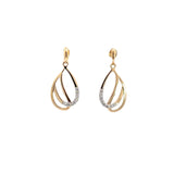Siersbol - 14kt. Guld ørehænger m. dia. 0.08ct W/SI - Model: 355 203BR5