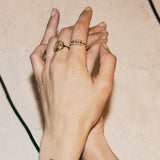 Christina Jewelry - Forest Leaves, ring, forgyldt sølv - Model: 800-1.18.B