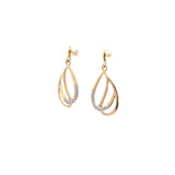 Siersbol - 14kt. Guld ørehænger m. dia. 0.08ct W/SI - Model: 355 203BR5