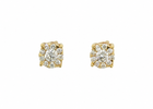 14 kt. Diamant guld ørestik m. 0,16 ct tw/si
