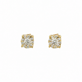 14 kt. Diamant guld ørestik m. 0,16 ct tw/si
