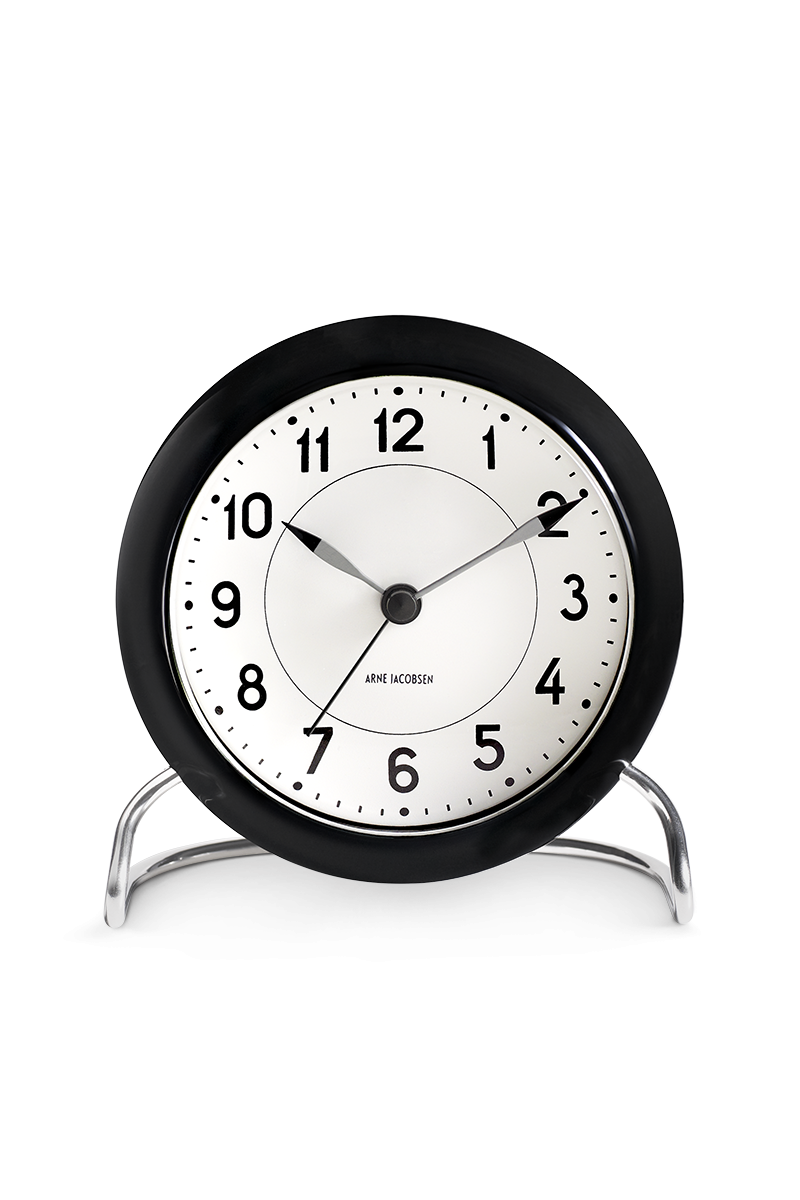 Arne Jacobsen - STATION alarm bordur i sort - Model: 43672