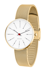 Arne Jacobsen - BANKERS 34 mm doublé ur med meshlænke - Model: 53107-1609