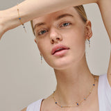 Enamel - LOLA BLOD Rainbow armbånd, forgyldt sølv - Model: B147G-Marine