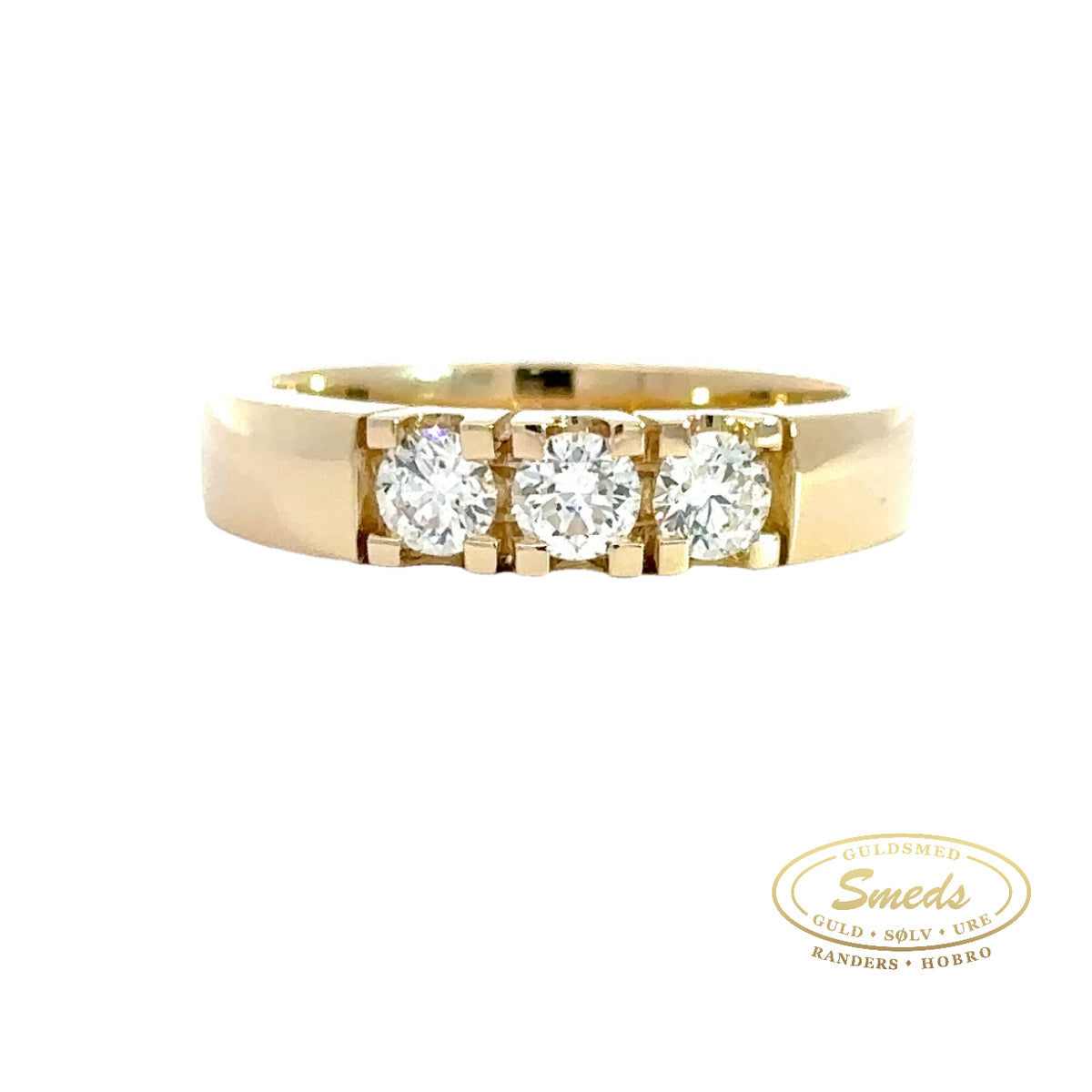 Amore - 14 kt. Guld alliancering med 3 x 0,20ct tw/si brillant - Model: 40-22547