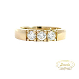 Amore - 14 kt. Guld alliancering med 3 x 0,20ct tw/si brillant - Model: 40-22547