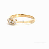 Classic Jewelry - Diamant ring i 14 kt. guld med i alt: 0,20ct diamant