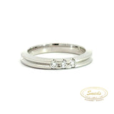 14 kt guldring m 3x0,05 ct wws