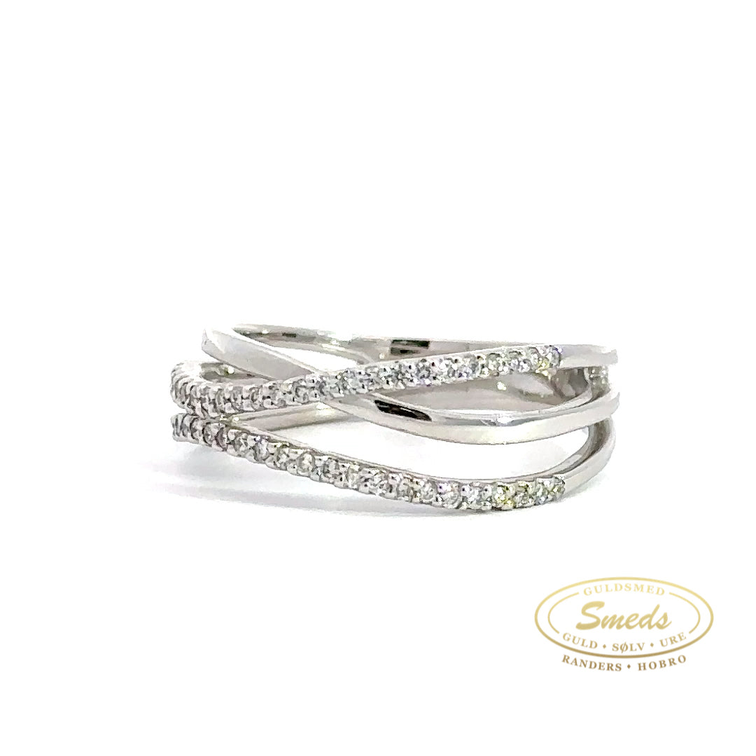Ring hvidguld 14kt. 0,33ct TW/VVS - Model: 110521212