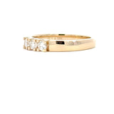 14 kt. guld alliancering med diamant, 3 x 0,10ct tw/si - Model: 40-22635