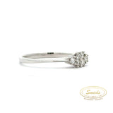 Lund of Copenhagen - 14 kt hv.guld ring med diamant, 0,18ct w/si - Model: 6072321-0,18